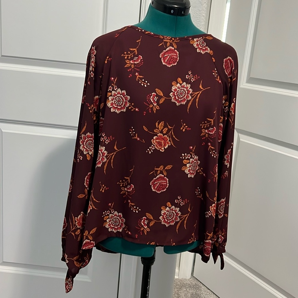 Papermoon Floral Long sleeve top size M